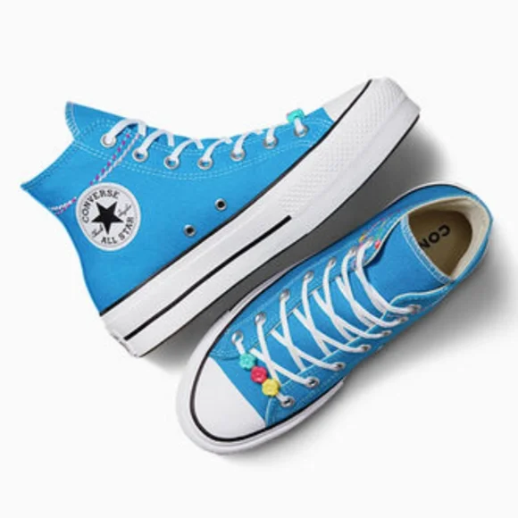 Chuck Taylor All Star Lift Platform Embroidered Bracelet Sneaker NIB - Picture 2 of 12